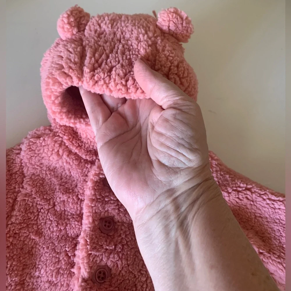 Baby Gap Mauve Teddy Bear Infant Coat